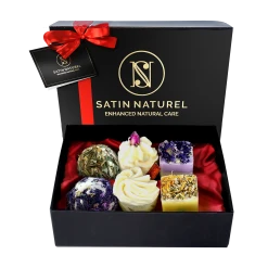 Satin Naturel BIO Badepralinen Divine Moments Geschenkset