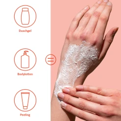 Puremetics 3in1 Dusch-Fluff Mandelmilch Mit Zuckerpeeling -Dresdner Essenz shop MAM 7371988 SHOP IMAGE 1.4