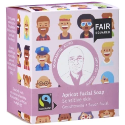 FAIR SQUARED Gesichtsseife Apricot