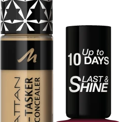 Manhattan Set Multi Tasker Concealer 60+Last&Shine Nagellack 660 - Bite My Lip