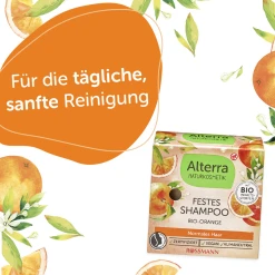 Alterra NATURKOSMETIK Festes Shampoo Bio-Orange & Bio-Vanille -Dresdner Essenz shop MAM 8397359 SHOP IMAGE 1.4