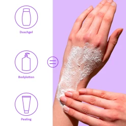 Puremetics 3in1 Dusch-Fluff Sensibelchen Mit Zuckerpeeling -Dresdner Essenz shop MAM 8667195 SHOP IMAGE 1.4