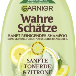 Garnier Wahre Schätze Sanft Reinigendes Shampoo Sanfte Tonerde & Zitrone